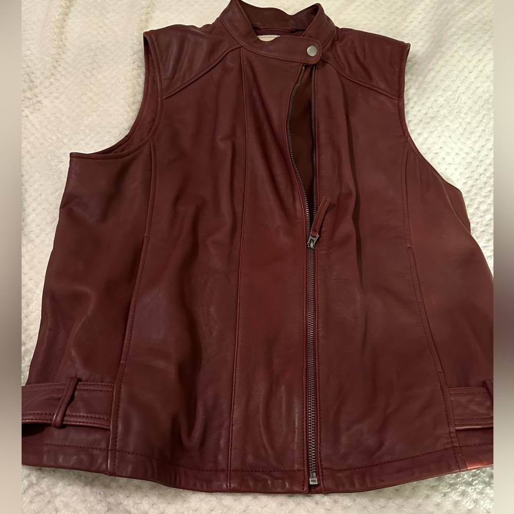 LUCKY BRAND LEATHER VEST